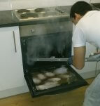 Oven cleaning